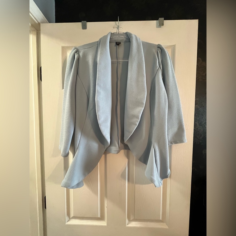 SHEIN Light Blue Women's Blazer